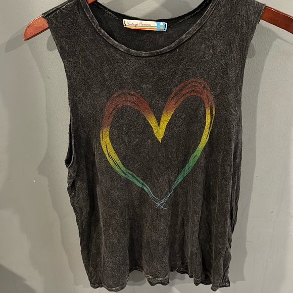 VINTAGE HAVANA Rainbow Heart tank xl - Picture 1 of 4